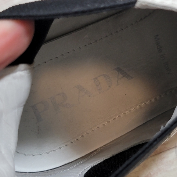 Prada Monolith white patent leather lug sole Chelsea boots - Picture 13 of 13